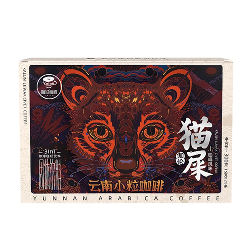 伽伦猫屎咖啡风味即溶咖啡