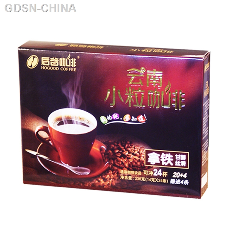 后谷咖啡云南小粒咖啡 拿铁 336克 24条