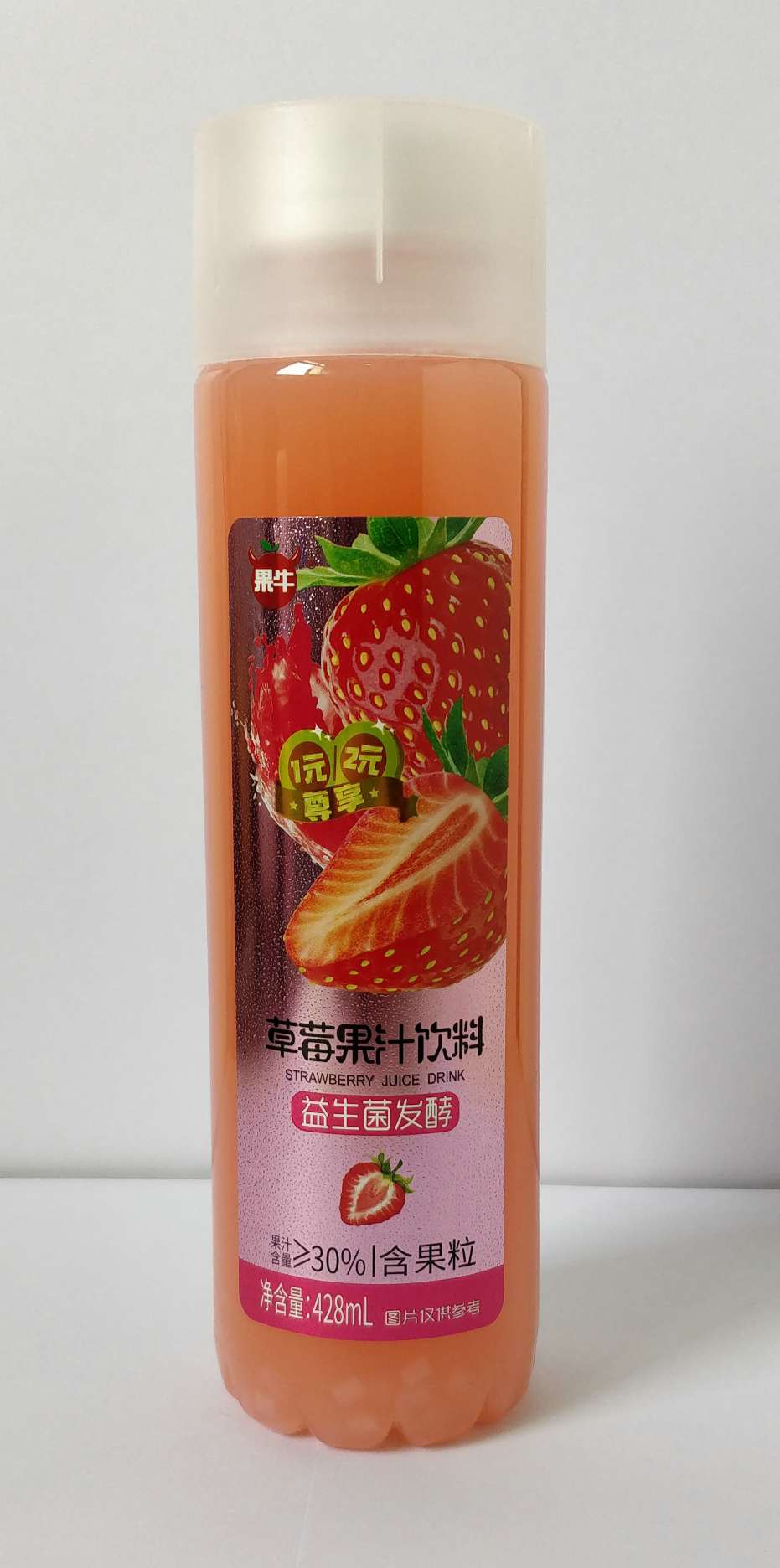 428ml果牛草莓果汁饮料