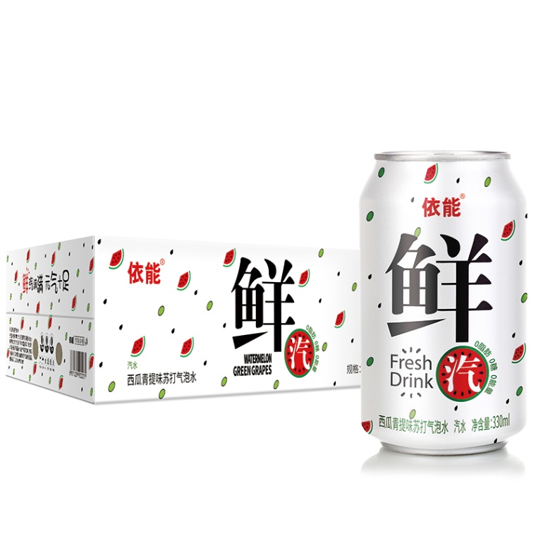 依能鲜汽西瓜青提味（西瓜青提味苏打气泡水）