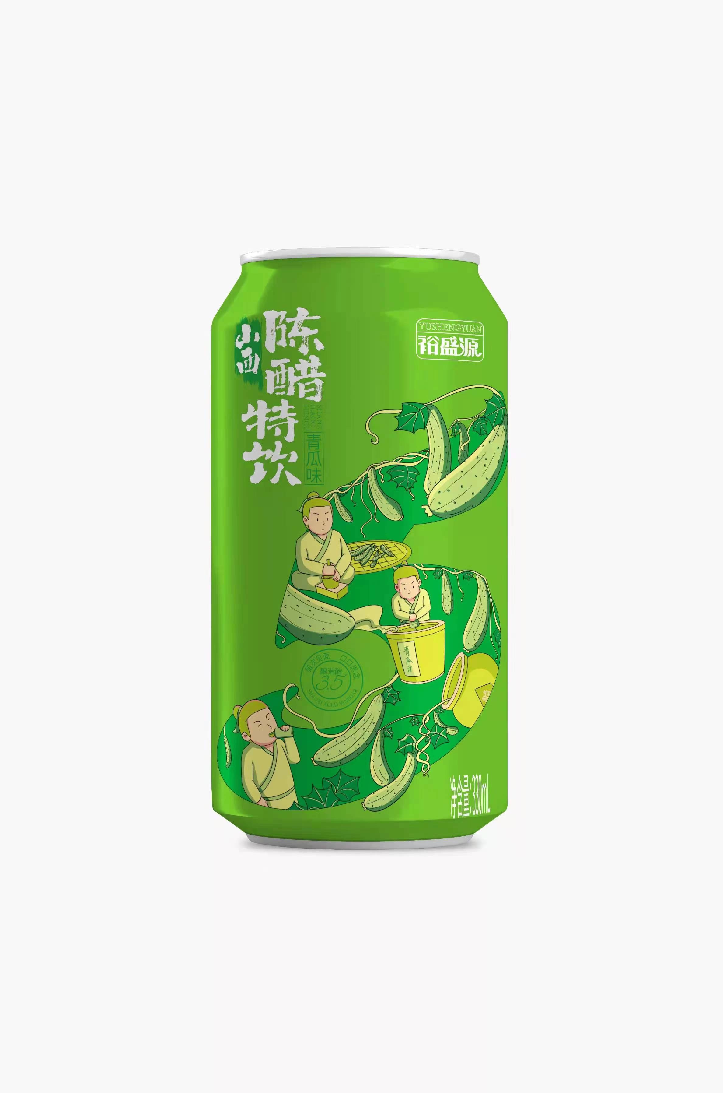 310ml裕盛源青瓜味陈醋饮品罐-2205版