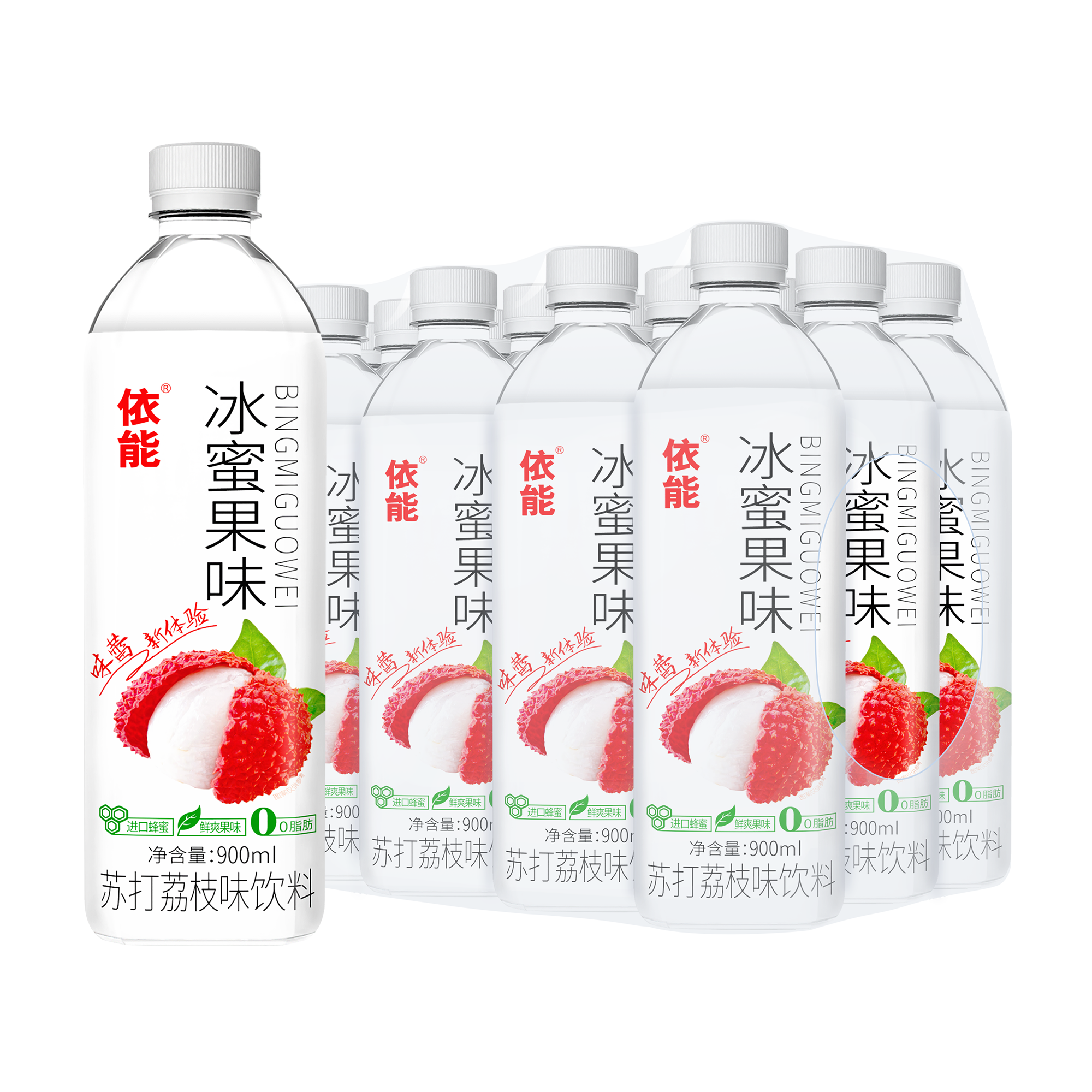 依能冰蜜果味（苏打荔枝味饮料）