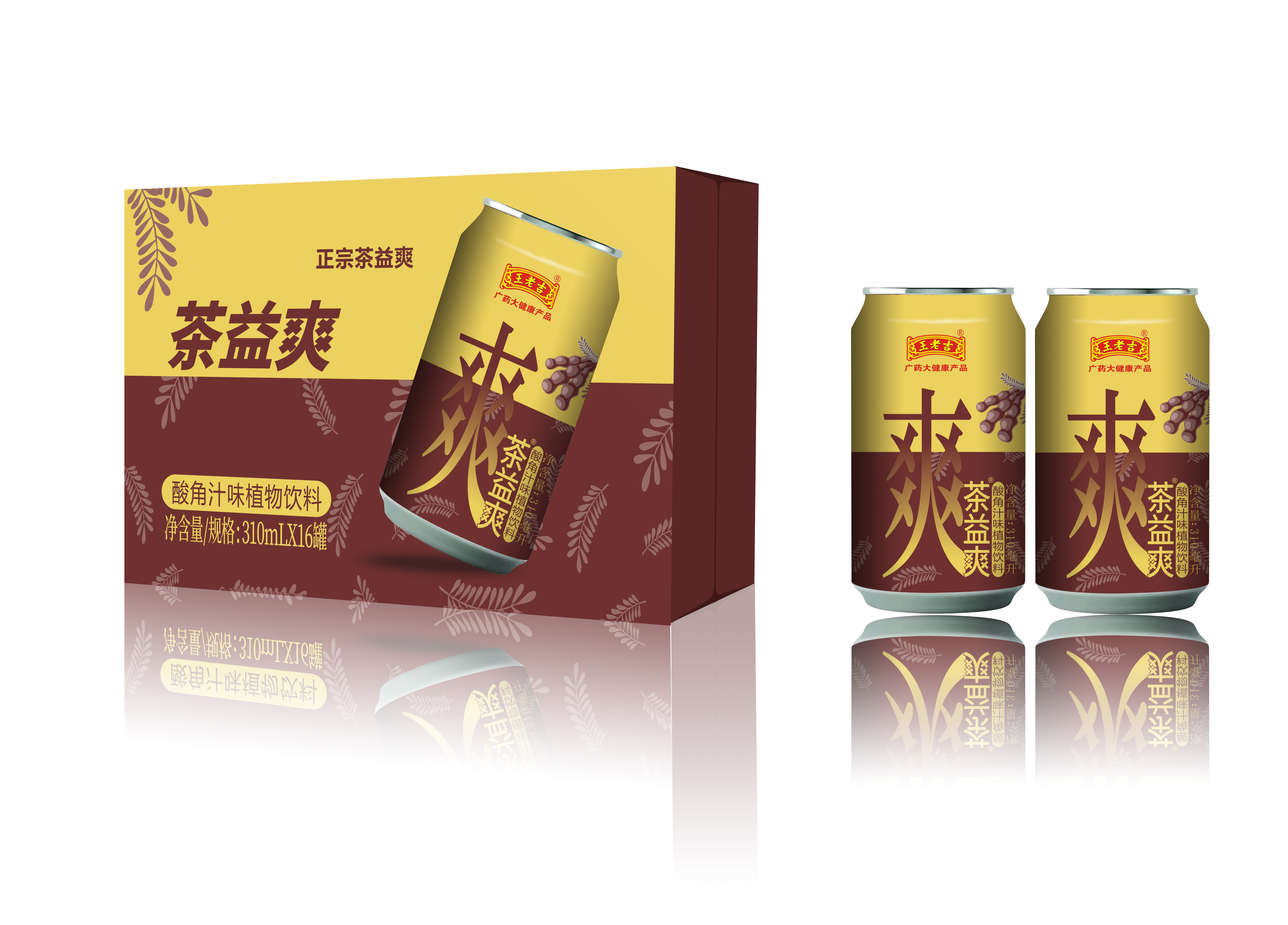 王老吉喜仕来 香蕉醋饮品原味型650ML 4支/盒