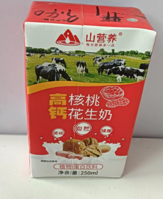 山营养高钙核桃花生奶250毫升