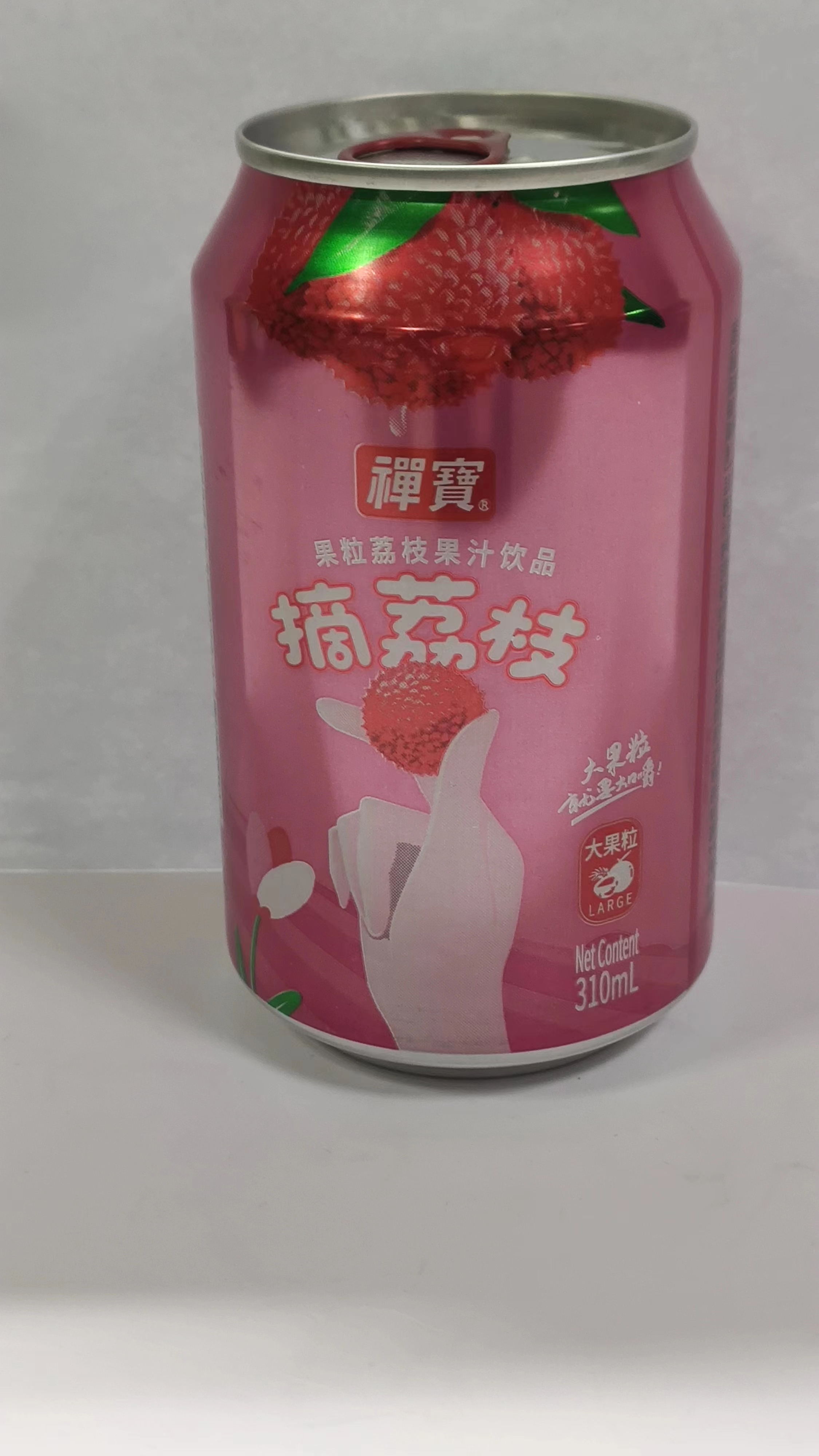 禅宝荔枝果粒果汁310ml