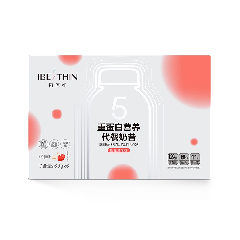 易倍纤五重蛋白营养代餐奶昔（红豆薏米味）