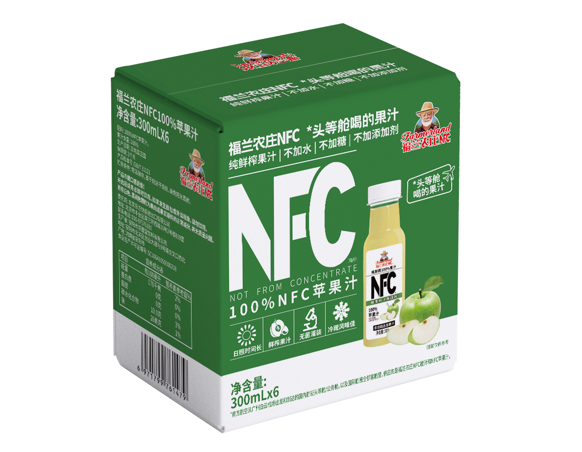 福兰农庄NFC100%苹果汁
