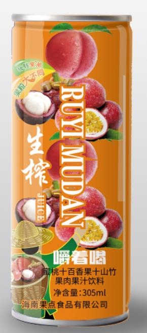 蜜桃+百香果+山竹
