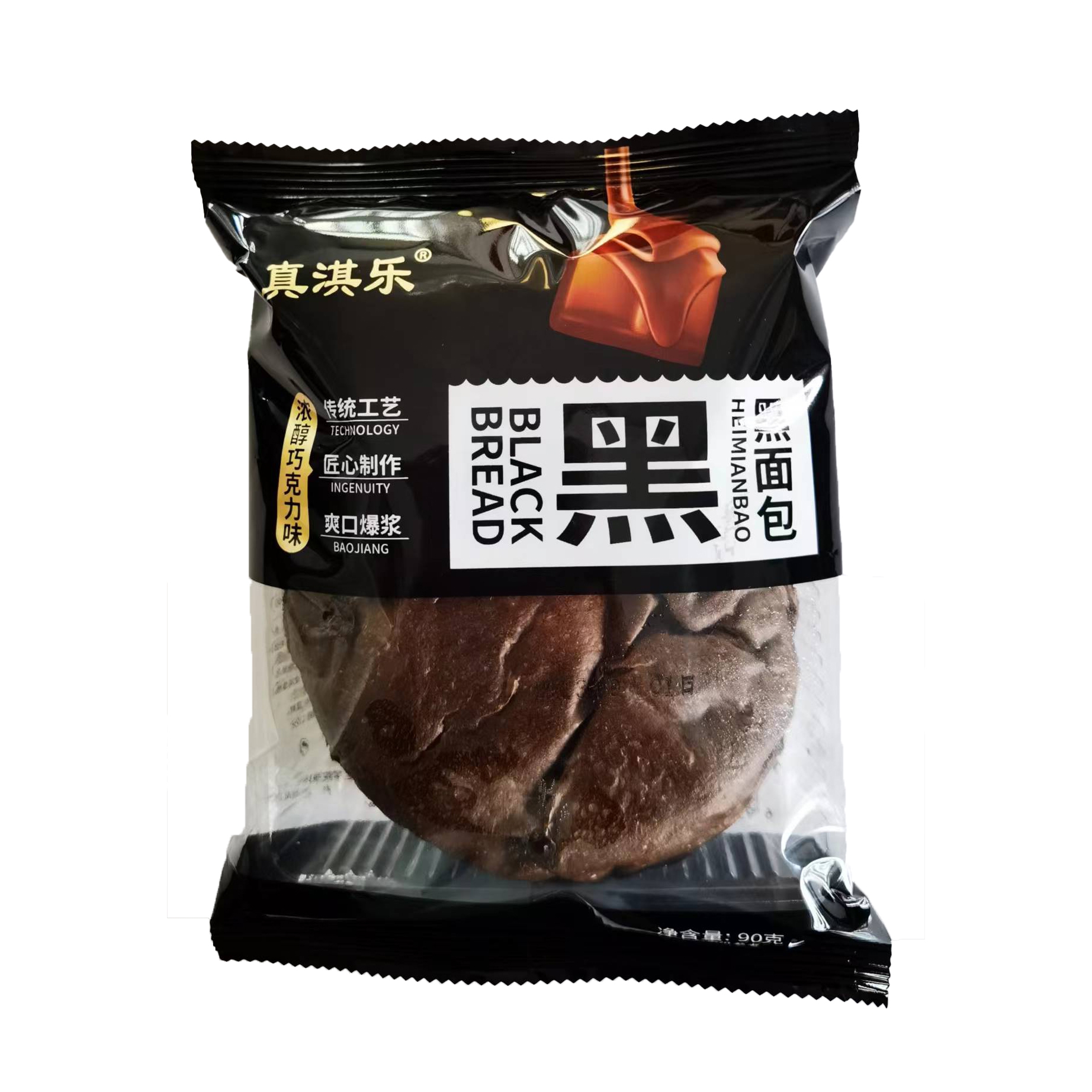真淇乐黑面包浓醇巧克力味90g
