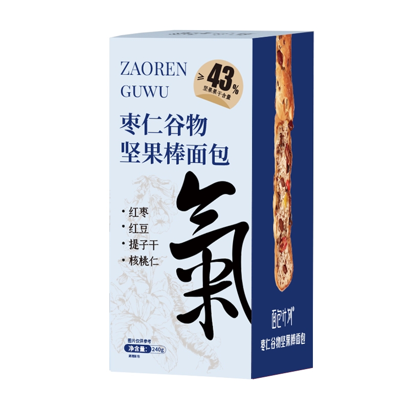 枣仁谷物坚果棒面包