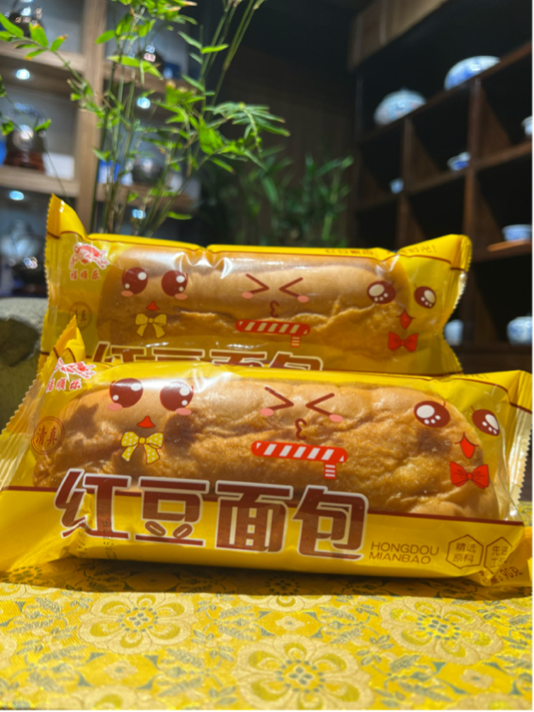福顺乐红豆面包90克