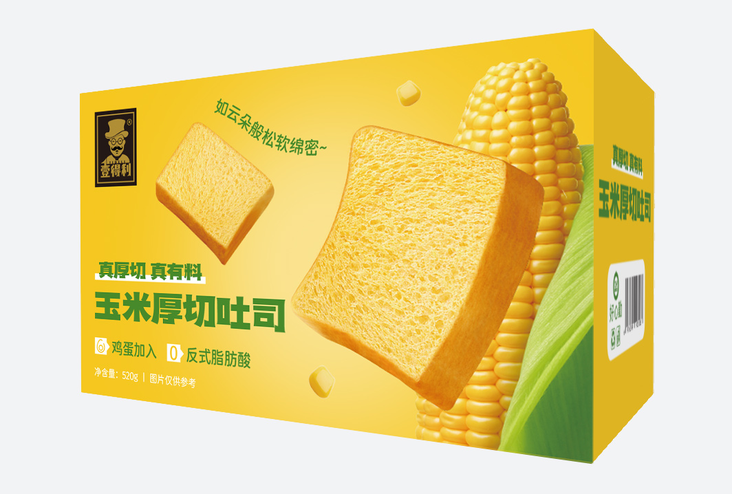 壹得利玉米厚切吐司520g