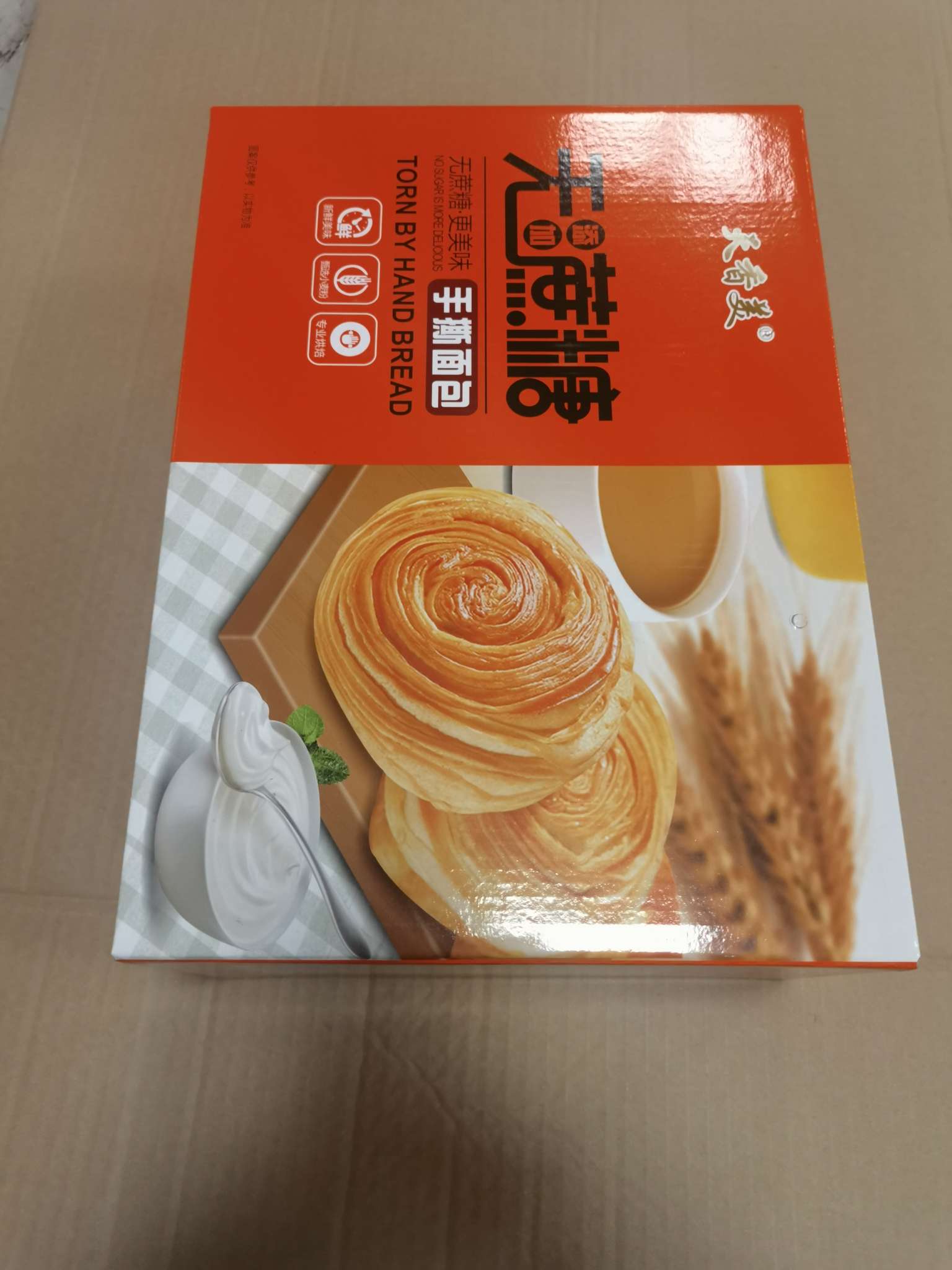 天香美无蔗糖手撕面包1000克