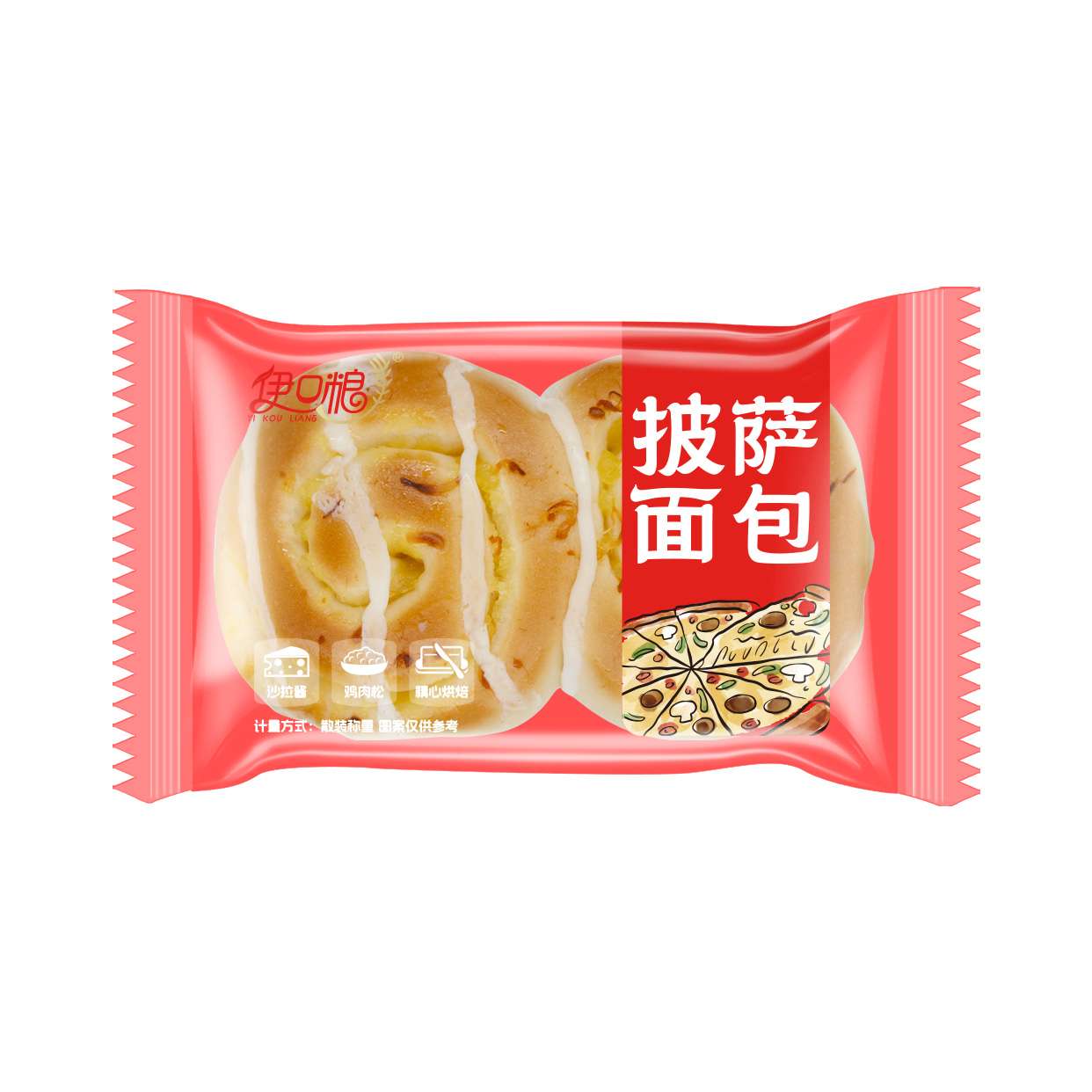 伊口粮披萨面包1包