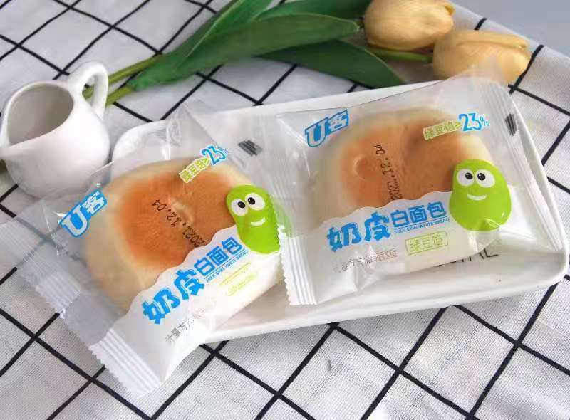 奶皮白面包（绿豆馅）