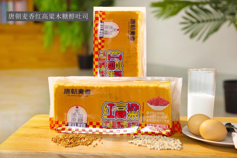 唐朝麦香红高粱木糖醇吐司400克