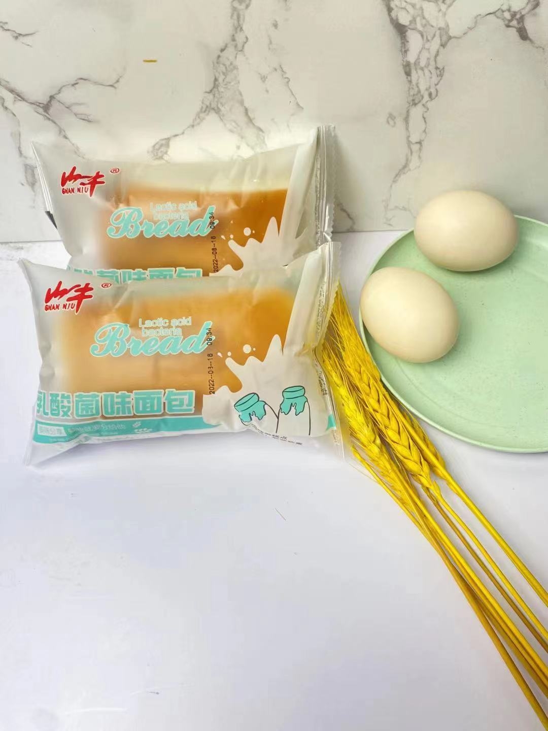 乳酸菌、抹茶味面包