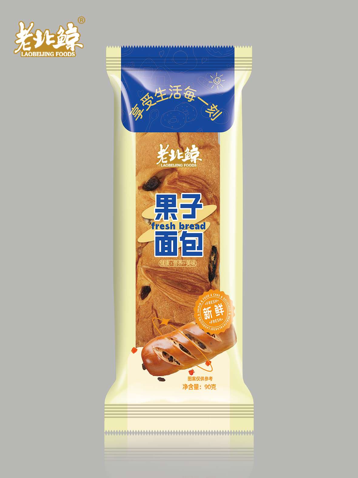 老北鲸果子面包90克