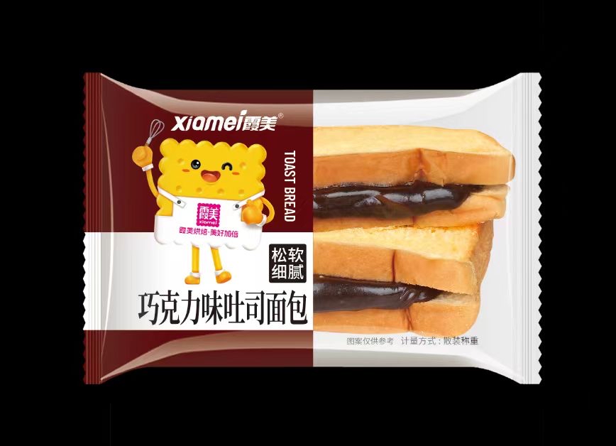 xiamei霞美巧克力味吐司面包1袋
