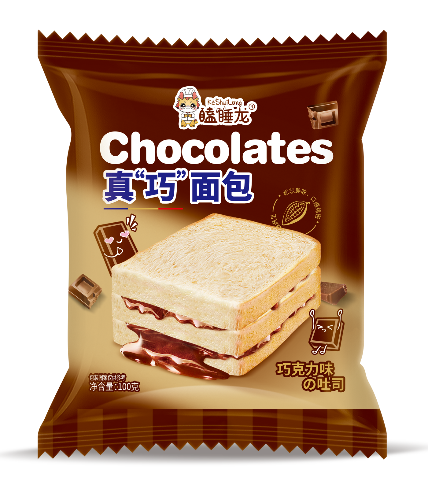 瞌睡龙真“巧”面包100克