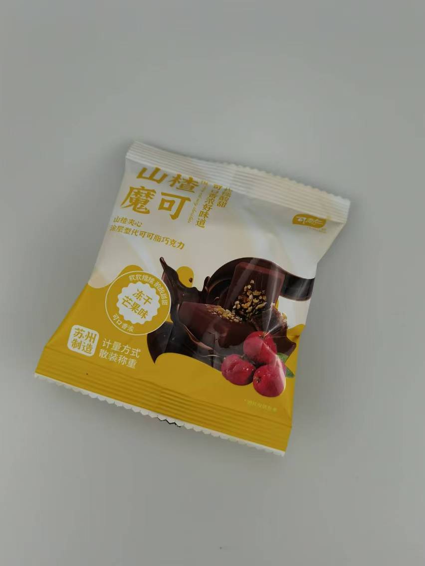 可恋仁山楂夹心涂层型代可可脂巧克力（冻干芒果味）冻干芒果味，涂层，山楂夹心1袋