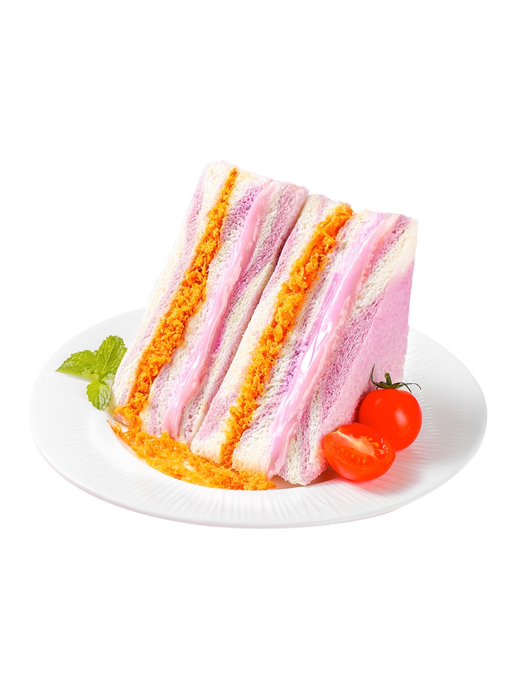 芋泥肉松三明治
