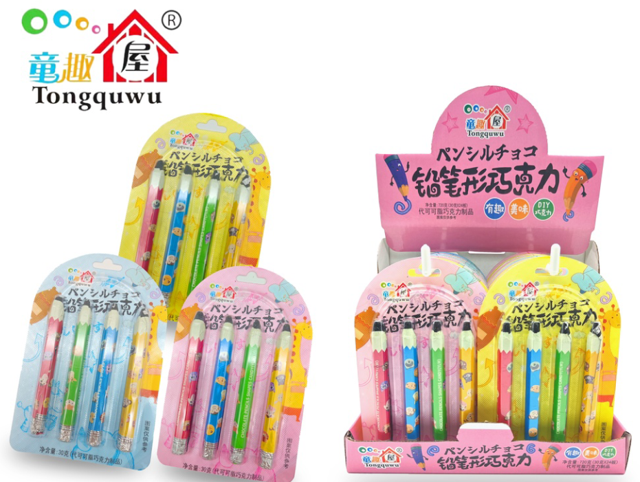 童趣屋铅笔形巧克力巧克力30克