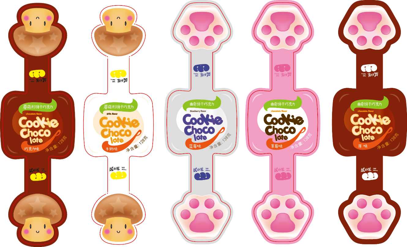 威利发手指饼干巧克力蓝莓味