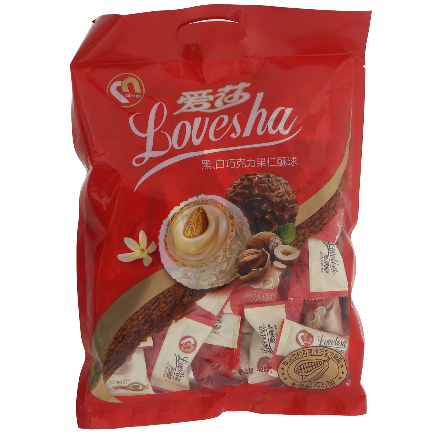 爱莎巧克力果仁酥球