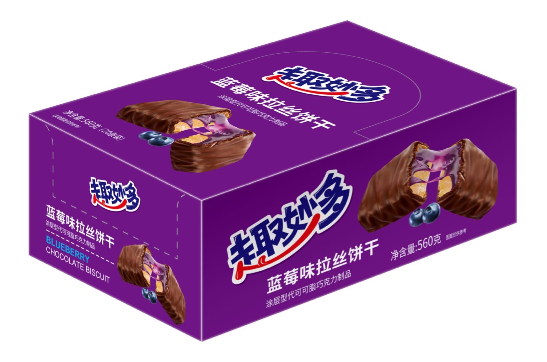 560g蓝莓味拉丝饼干