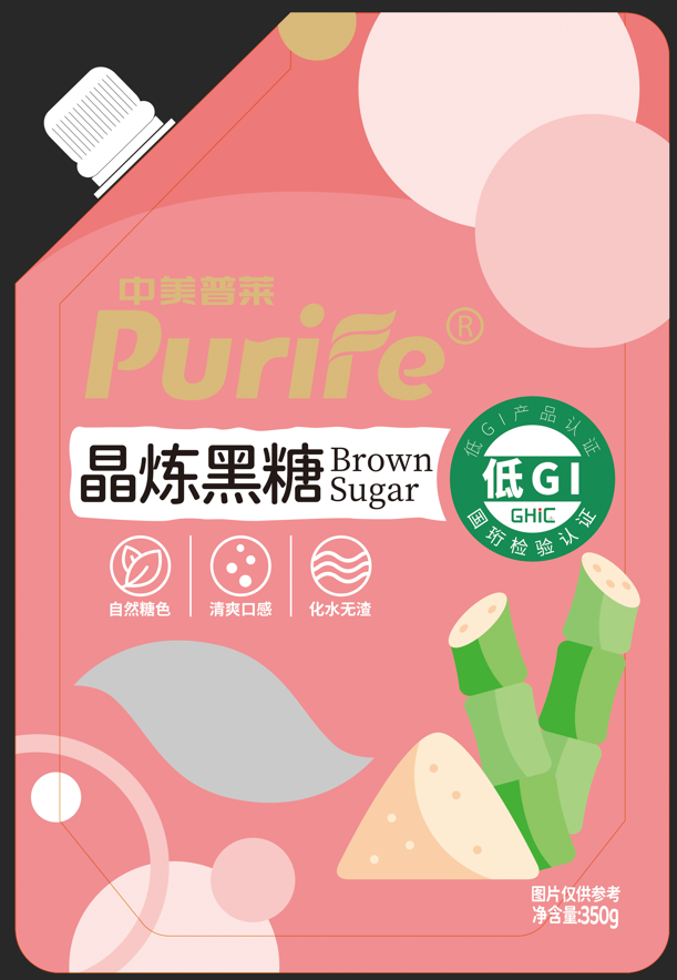 晶炼黑糖350g（自立吸嘴袋包装）