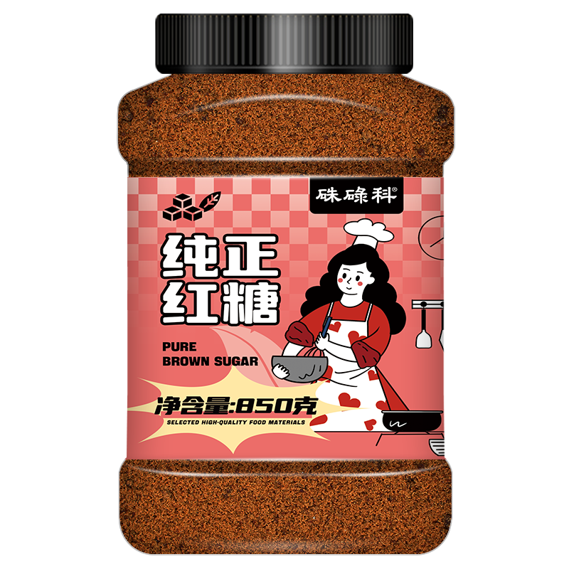 硃碌科 纯正红糖850g罐装