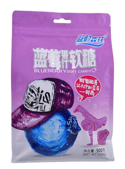 蓝韵森林蓝莓果汁软糖500克