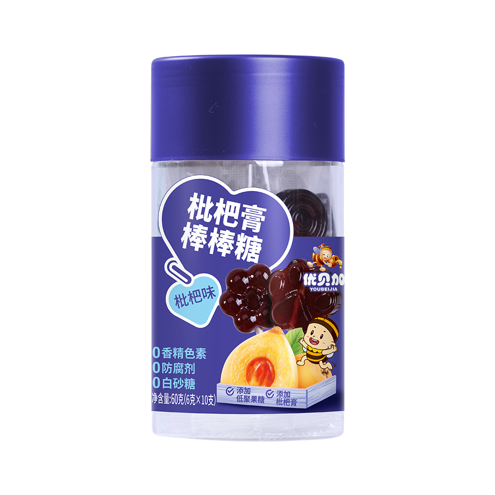 优贝加（江苏）品牌管理有限公司优贝加枇杷膏棒棒糖60克