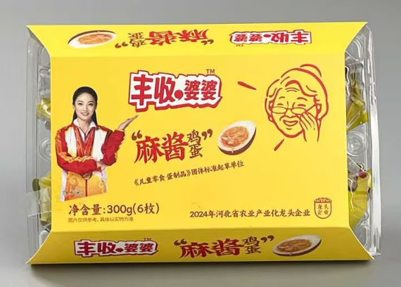 丰收婆婆麻酱鸡蛋6个