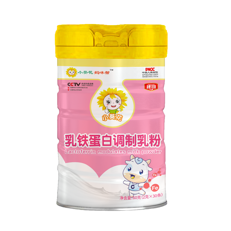 小葵花妈咪帮乳铁蛋白调制乳粉60克（2克X30条）/罐