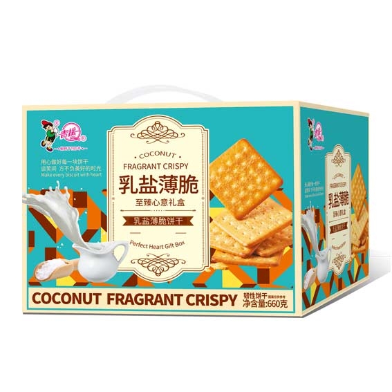 青援乳盐薄脆饼干礼盒装