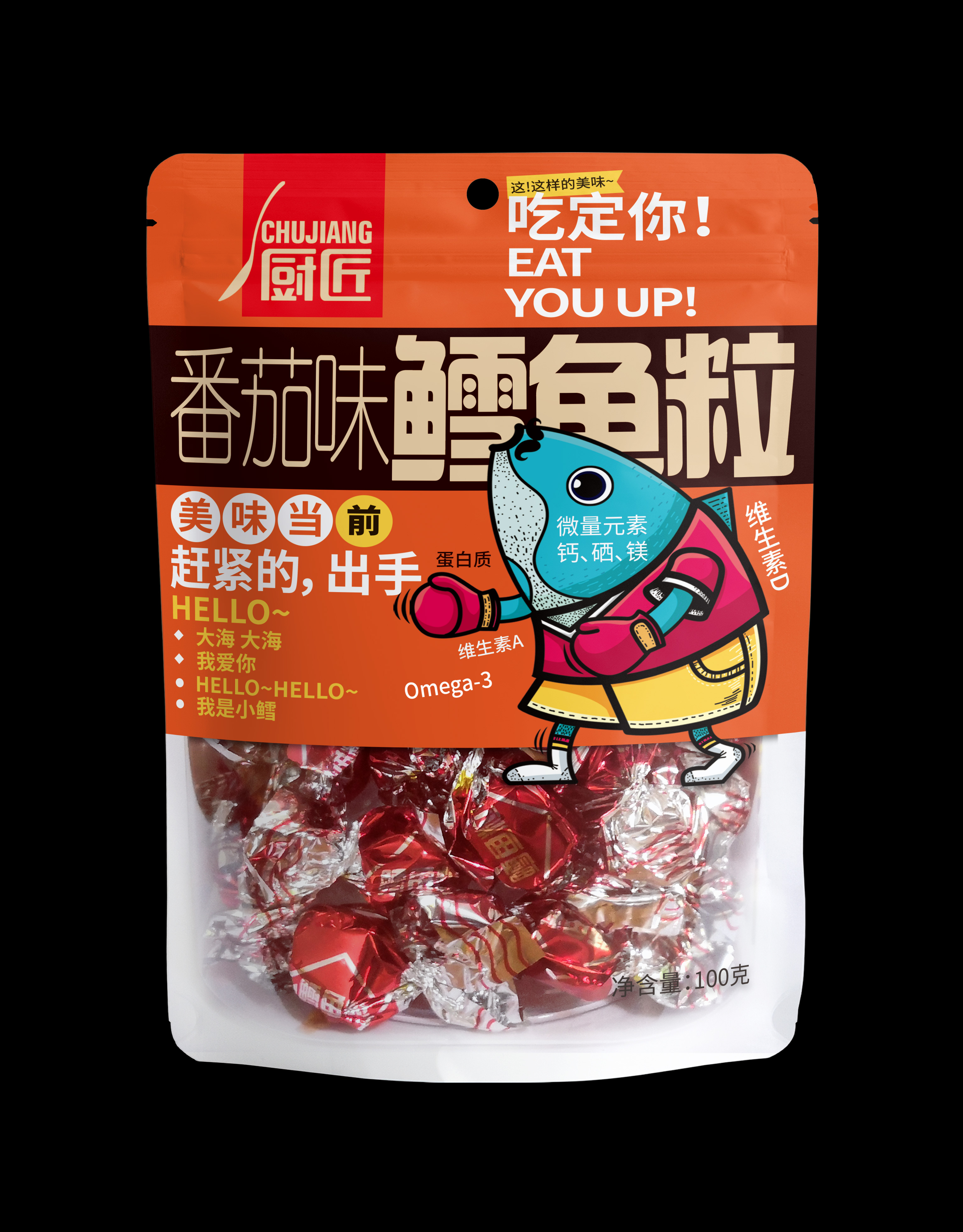 厨匠100g鳕鱼粒番茄味