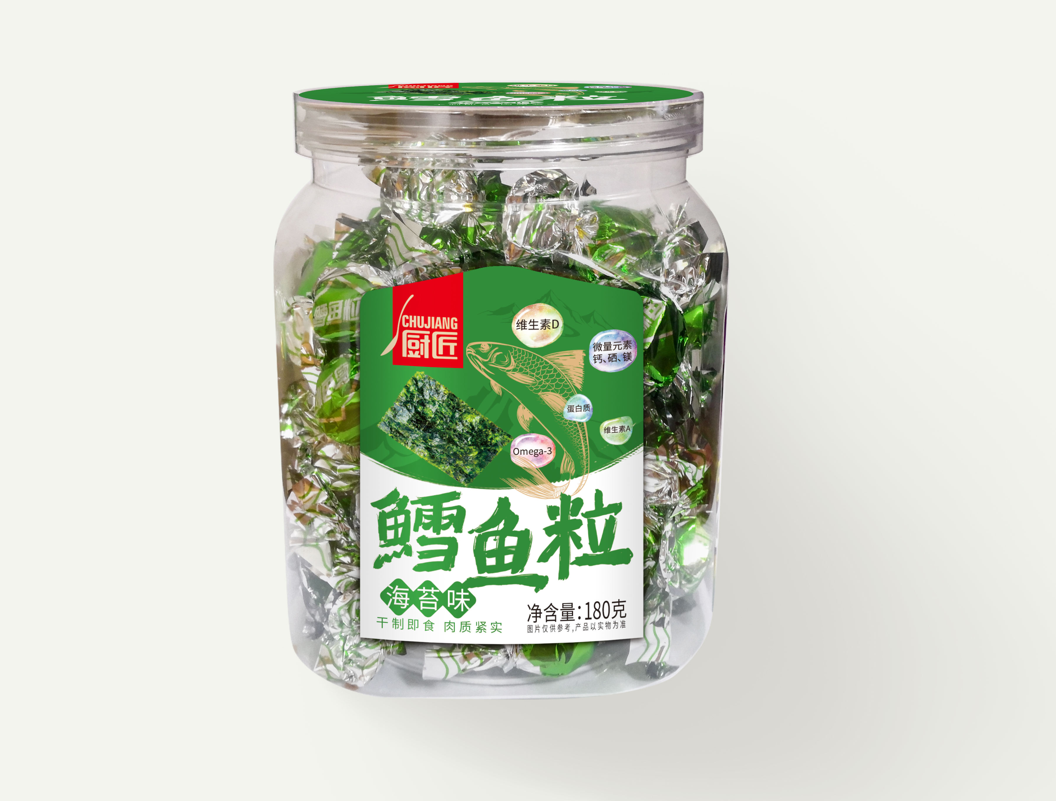 厨匠180g 鳕鱼粒海苔味