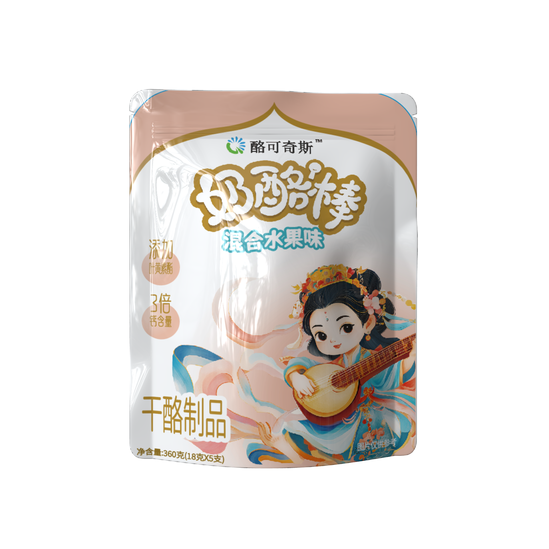 传祁甘味奶酪棒（混合水果味）18克