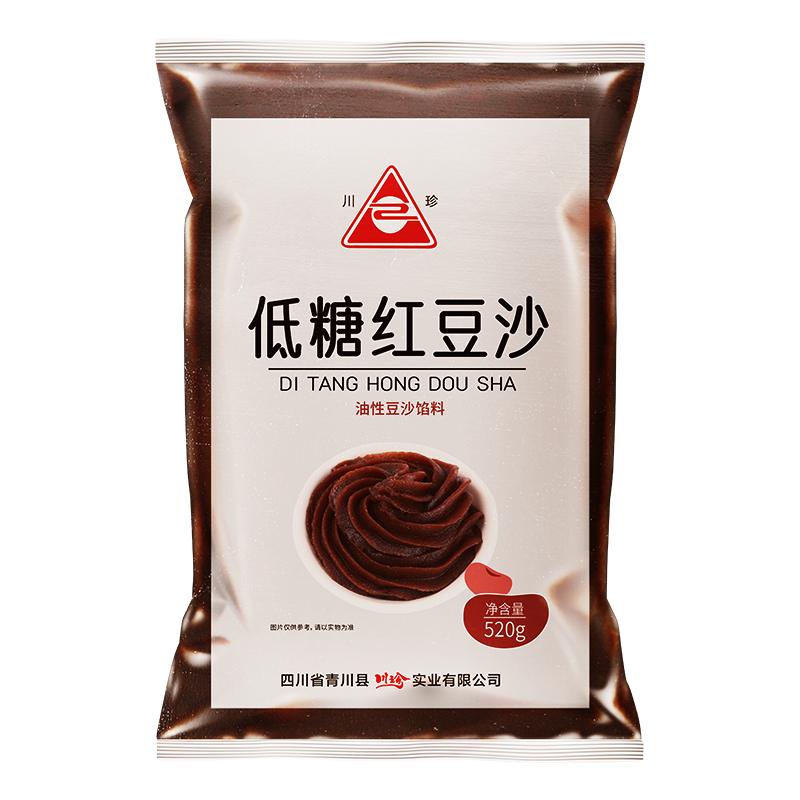川珍低糖红豆沙520g袋装