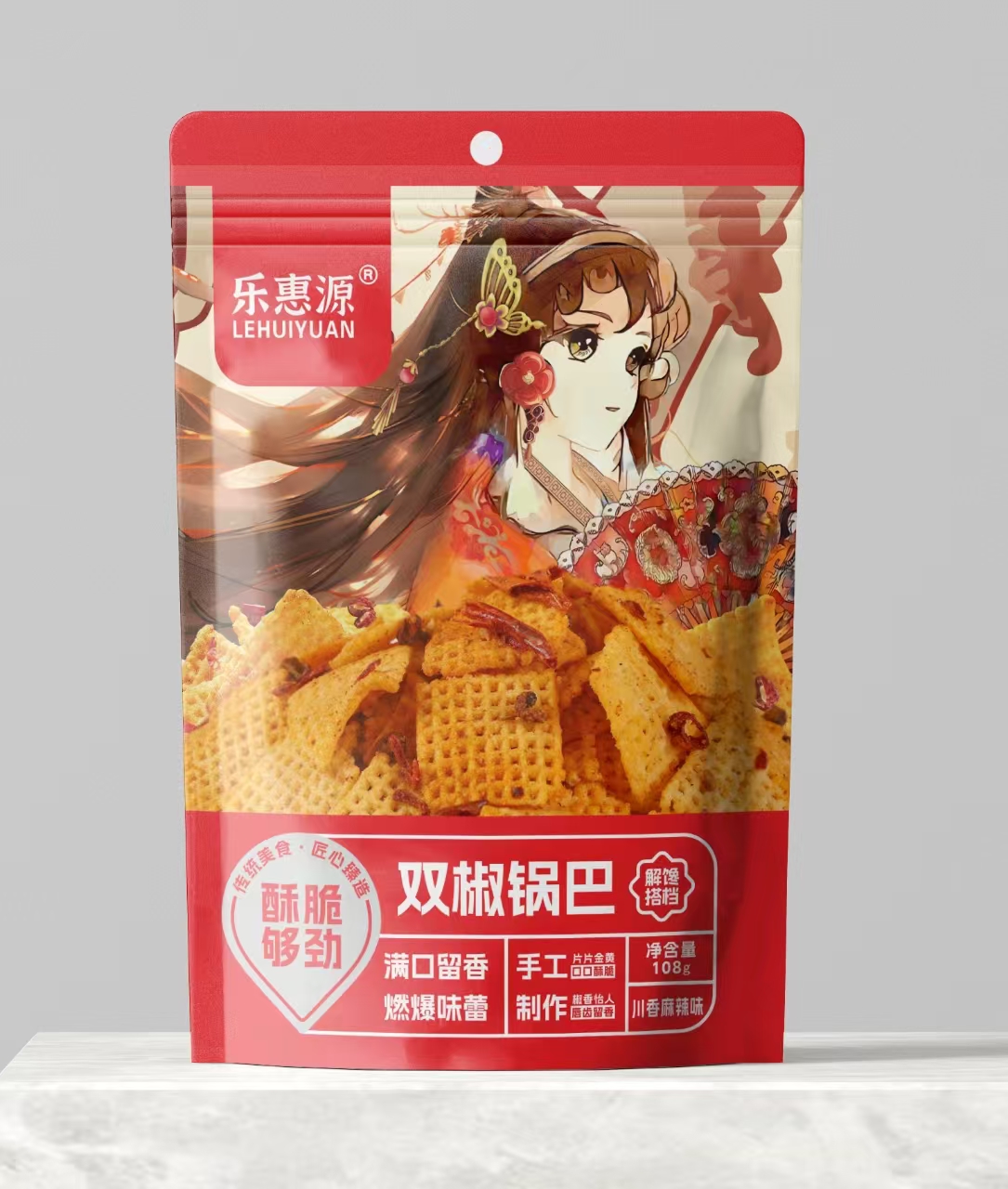 乐惠源乐惠源双椒锅巴香辣108克