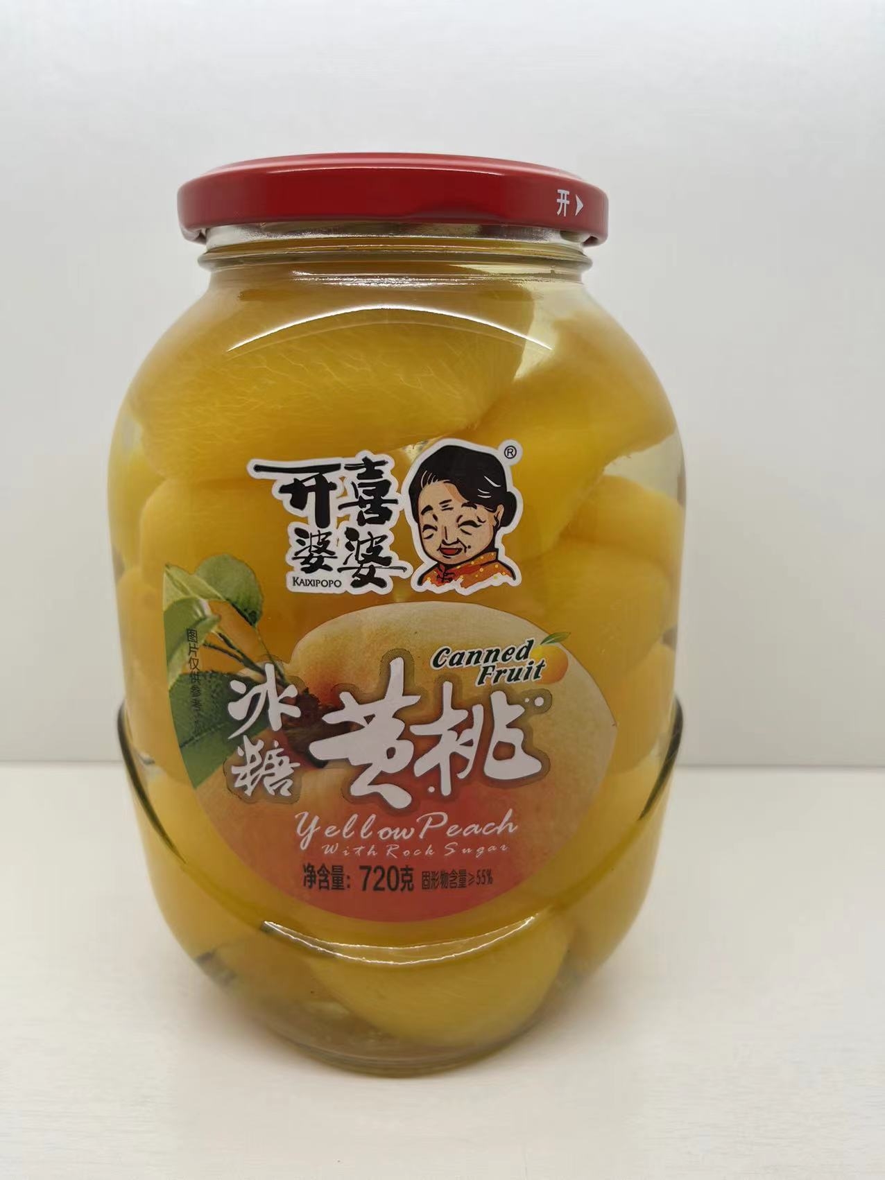 开喜婆婆水果罐头（黄桃味）