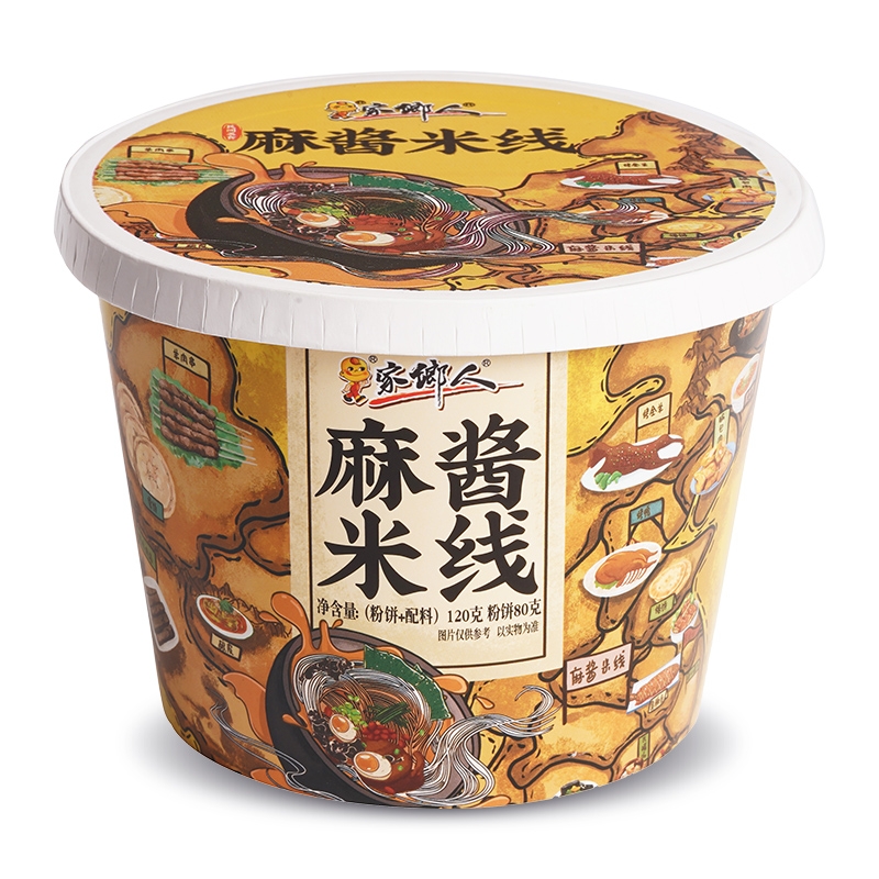家乡人麻酱米线120g*12桶