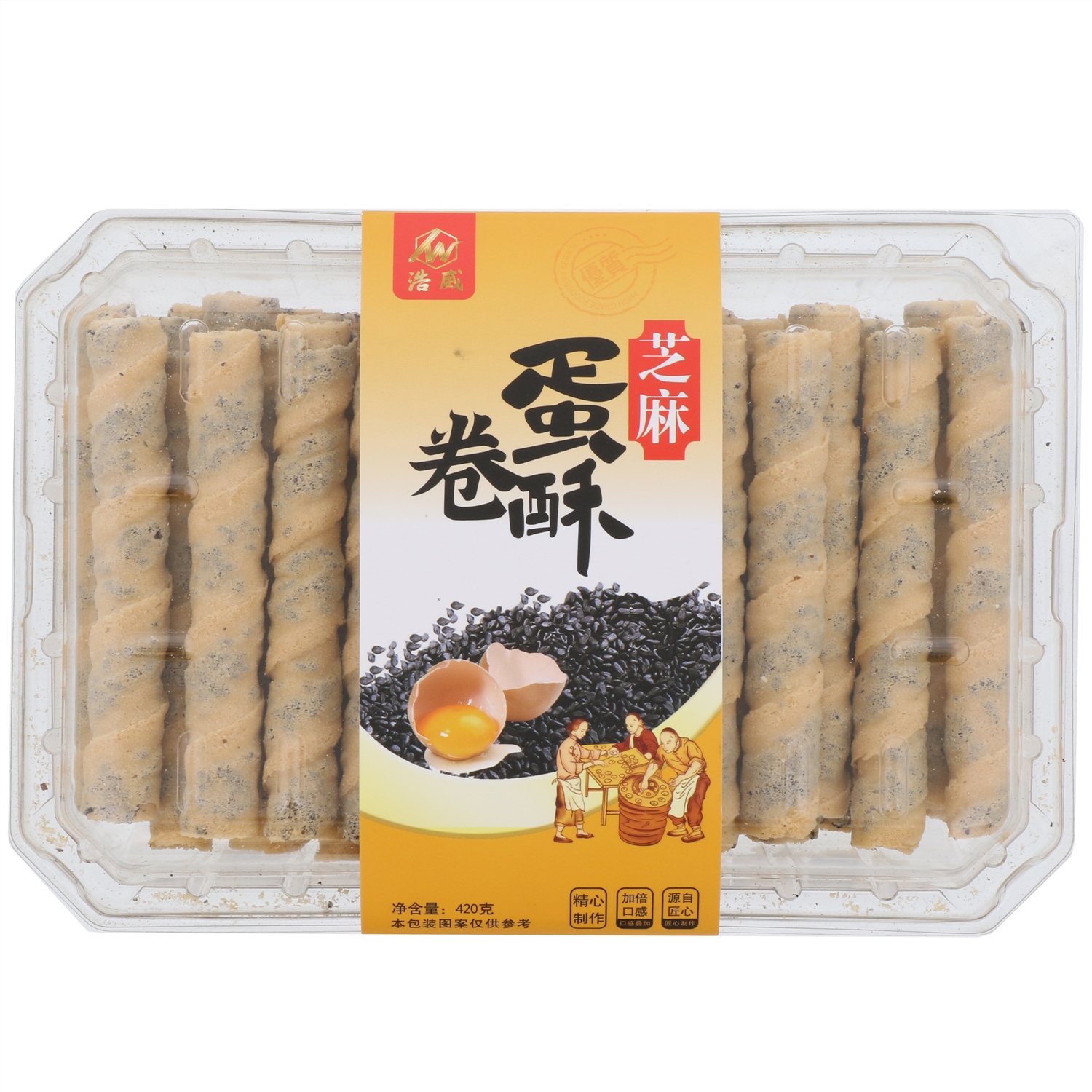 浩威芝麻蛋酥卷