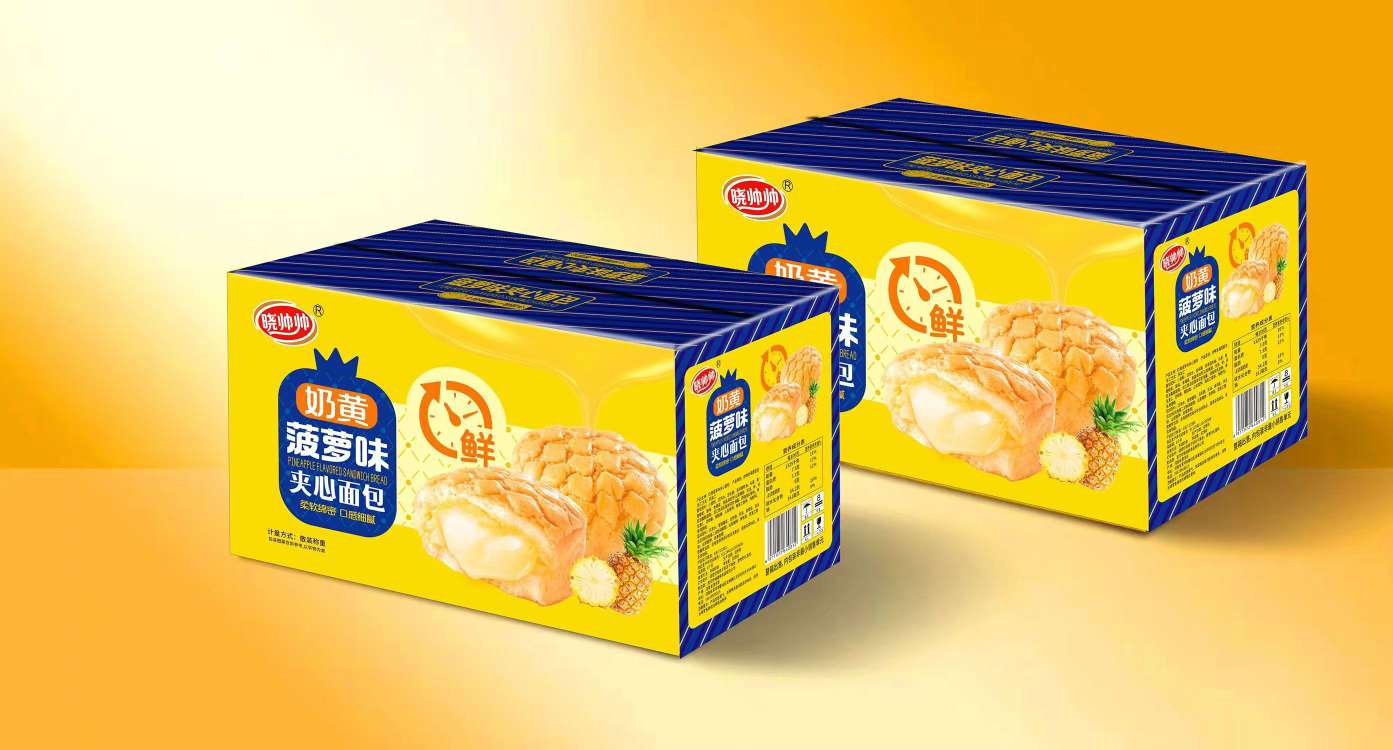 晓帅帅奶黄菠萝味夹心面包1.5千克