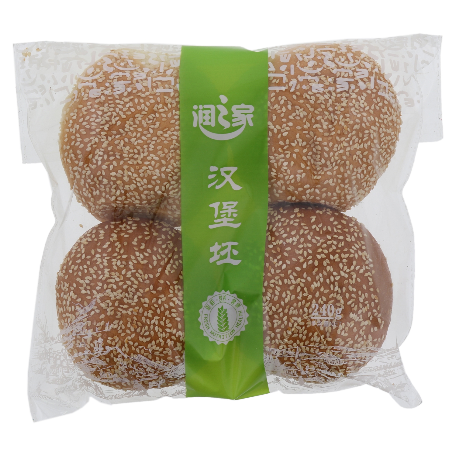 润之家汉堡坯（面包）